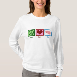 Camiseta Porcos do amor da paz bonitos