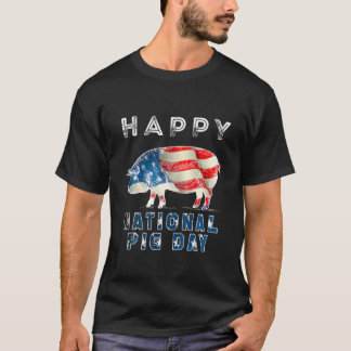 Camiseta Porcos do Dia Nacional do Porco me fazem feliz