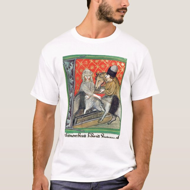 Camiseta Porcos e cavalos da criação de animais (Frente)