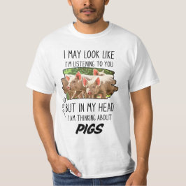Camiseta Porcos Engraçados
