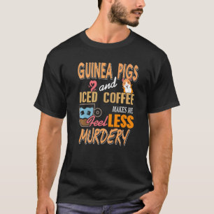 Camiseta Porcos guineis e café gelado Presente demais
