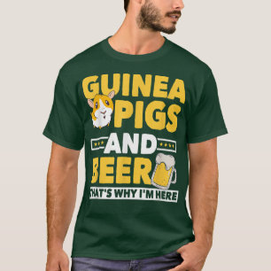 Camiseta Porcos-guineis e cervejeiras presentes em porcos-g