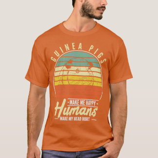 Camiseta Porcos-guineis fazem-me feliz porquinho-guineense