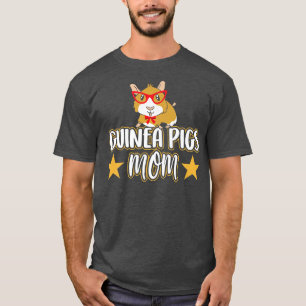 Camiseta Porcos-guineis Mãe, Amante de os animais P