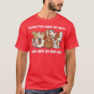 Camiseta Porcos-guineis me fazem ser humanos felizes minha