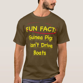 Camiseta Porcos-guineis não dirigem botes engraçados, chicl
