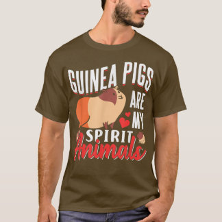 Camiseta Porcos-guineis São Os Meus Animais Espirituosos Pe
