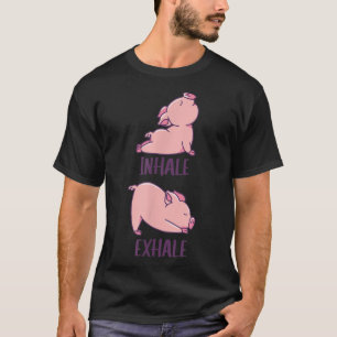 Camiseta Porcos Porcos Porcos Porosos Fazendo Esporte inala
