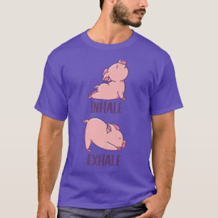 Camiseta Porcos Porcos Porcos Porosos Fazendo Esporte Inala
