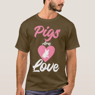 Camiseta Porcos são donos de porcos de amor, Pig Farmer Pre