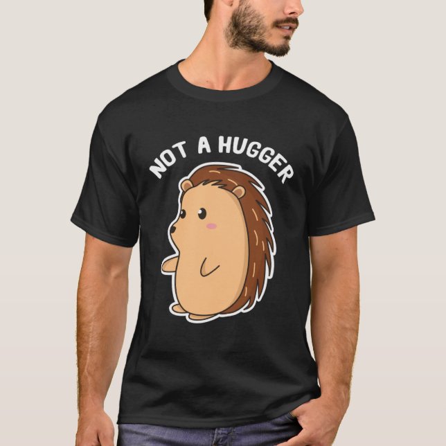 Camiseta Porcupine antisocial not hugged induced (Frente)