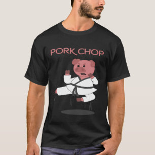 Camiseta Pork Chop Pig Karate Pun