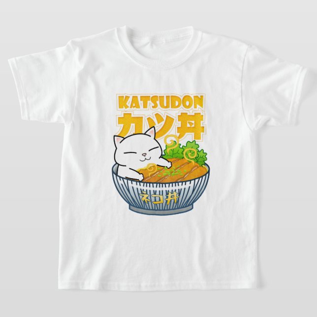 Camiseta Pork Katsudon Cat (Postura )