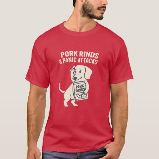 Camiseta Pork Rinds & Panic Attacks | Anxious Dachshund