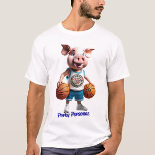 Camiseta Porky Personas tem personagens engraçados de porco