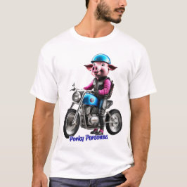 Camiseta Porky Personas tem personagens engraçados de porco