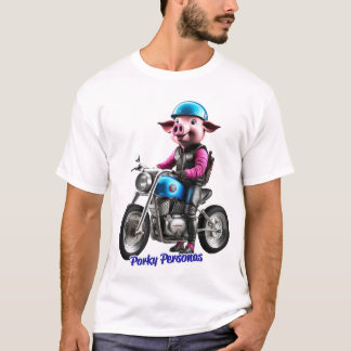 Camiseta Porky Personas tem personagens engraçados de porco