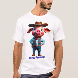 Camiseta Porky Personas tem personagens engraçados de porco