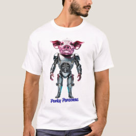 Camiseta Porky Personas tem personagens engraçados de porco
