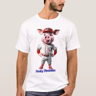 Camiseta Porky Personas tem personagens engraçados de porco