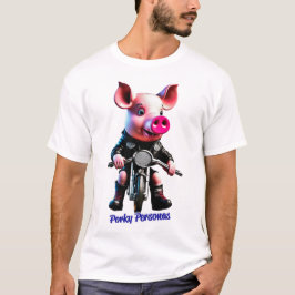 Camiseta Porky Personas tem personagens engraçados de porco