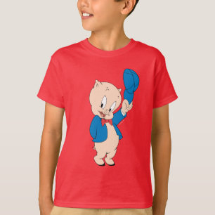 Camiseta Porky Pig Chapéu