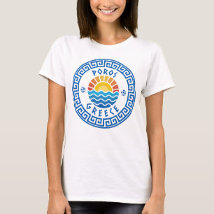 Camiseta Poros, Grécia - Sol E Mulheres Marinhas