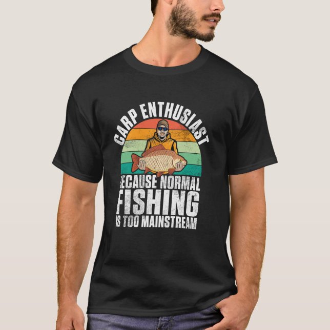 Camiseta Porque a Pesca Normal é Demais Carp Fish (Frente)