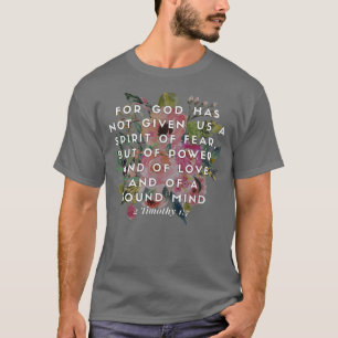 Camiseta Porque Deus Não Nos Deu Um Espírito De Medo