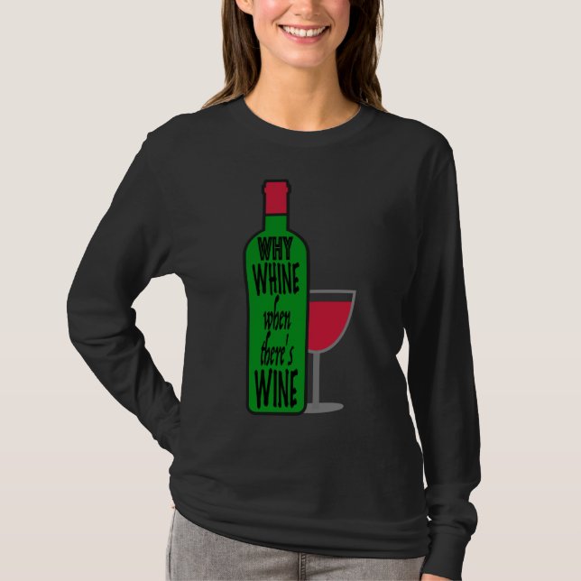 Camiseta Porquê Garrafa de Vinho (Frente)