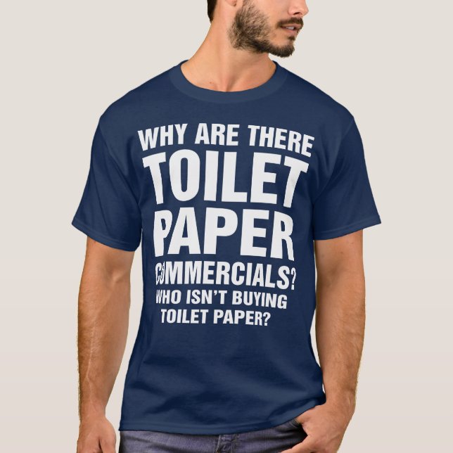 Camiseta Porque há os anúncios publicitários do papel (Frente)