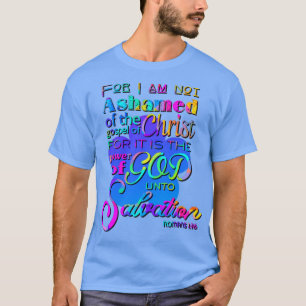 Camiseta Porque não estou envergonhado com a Design das Esc