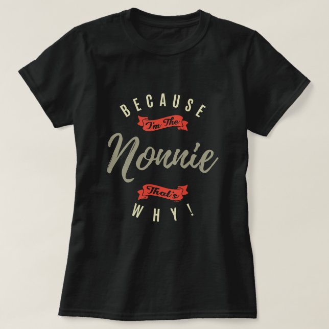 Camiseta Porque Nonnie (Frente do Design)