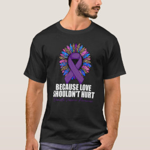 Camiseta Porque o amor não deve ferir a violência doméstica