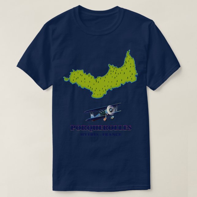 Camiseta Porquerolles France - viagem (Frente do Design)