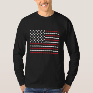 Camiseta Porquinho-da-índia 4 de Julho Impressão da Pata Ba