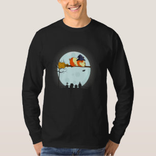 Camiseta Porquinho-da-índia Bruxa Halloween Para Menino Men