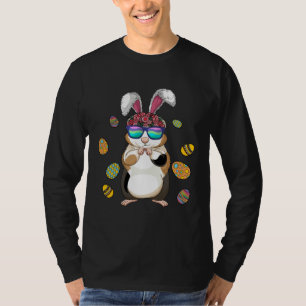 Camiseta Porquinho-da-índia com orelhas de coelho fofas dia