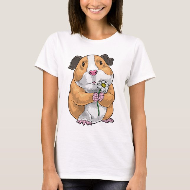 Camiseta Porquinho-da-índia Daisy (Frente)