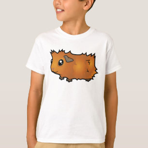 Camiseta Porquinho-da-índia de desenho animado (desgrenhado