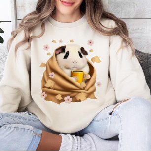 Camiseta Porquinho-da-índia Enrolado, Outono, Porquinho-da-