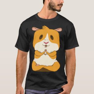 Camiseta Porquinho-da-índia Fofo Ioga Animal Amor Coração K