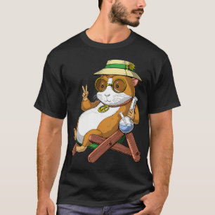 Camiseta Porquinho-da-índia Hippie Fumante