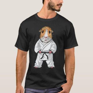 Camiseta Porquinho-da-índia Karate Ninja Jiu-Jitsu Taekwond