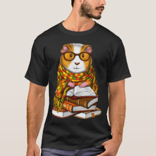 Camiseta Porquinho-da-índia Lendo Livros