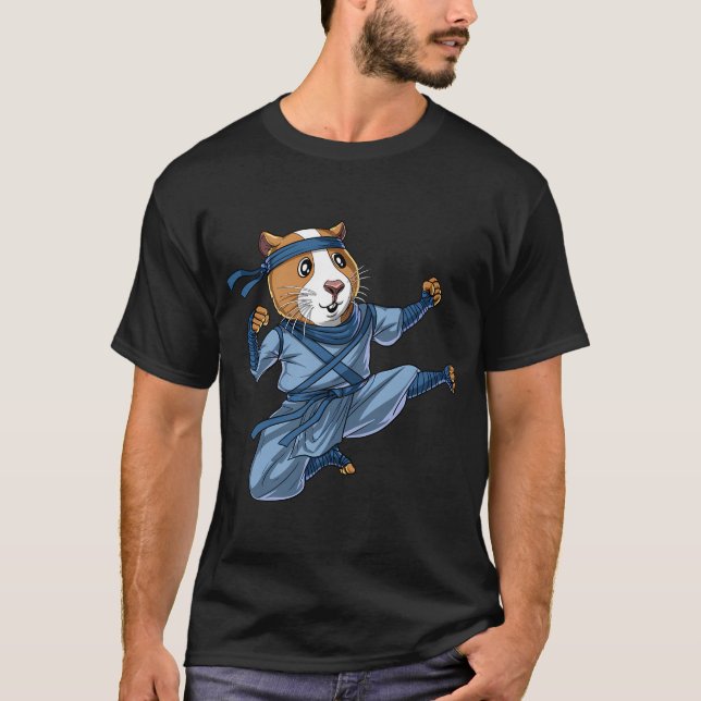 Camiseta Porquinho-da-índia Ninja (Frente)