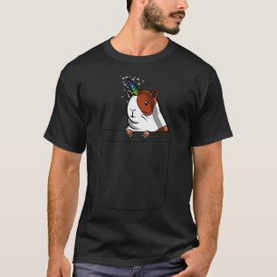 Camiseta Porquinho-da-índia Unicórnio de Bolso
