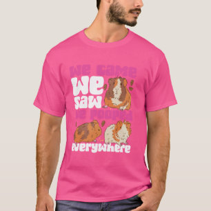 Camiseta Porquinho-da-índia Veio Viu Cagou Em Todo Lugar