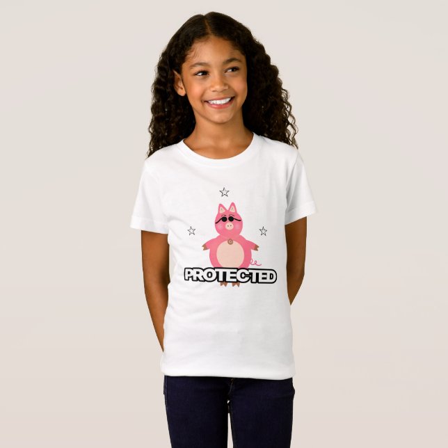 Camiseta Porquinho engraçado (Frente Completa)