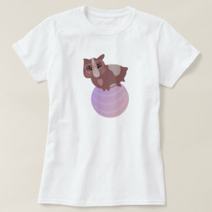 Camiseta Porquinhos-da-índia Fofos se Exercitando